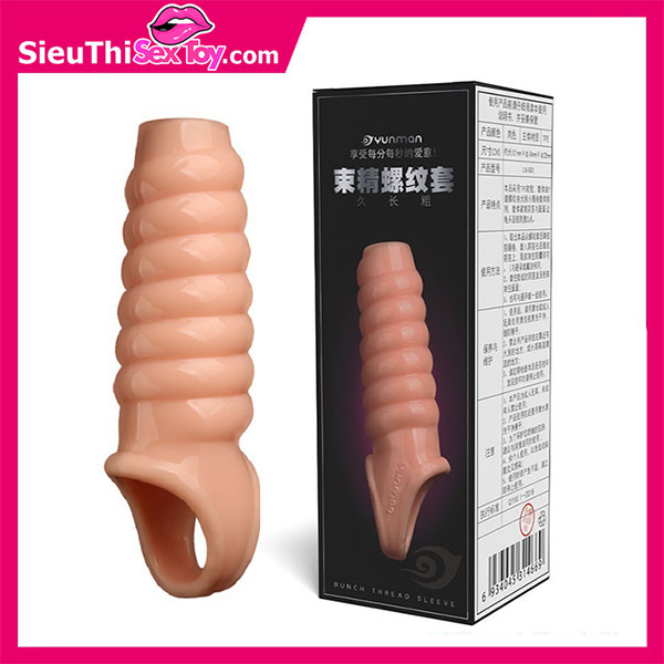 Bao cao su đôn dên hở đầu Yunman kiểu gân xoắn ốc