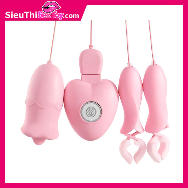 Trứng rung kẹp vú kích thích đầu ti Punch