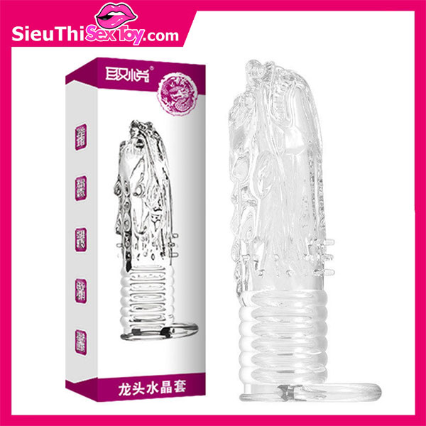 Bao cao su đôn dên đầu rồng, có quai đeo