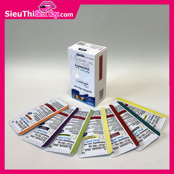 Thạch cường dương siro Kamagra Oral Jelly 100mg Vol I - vị trái cây