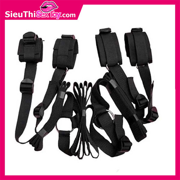 Bộ dây trói tay chân giường BDSM