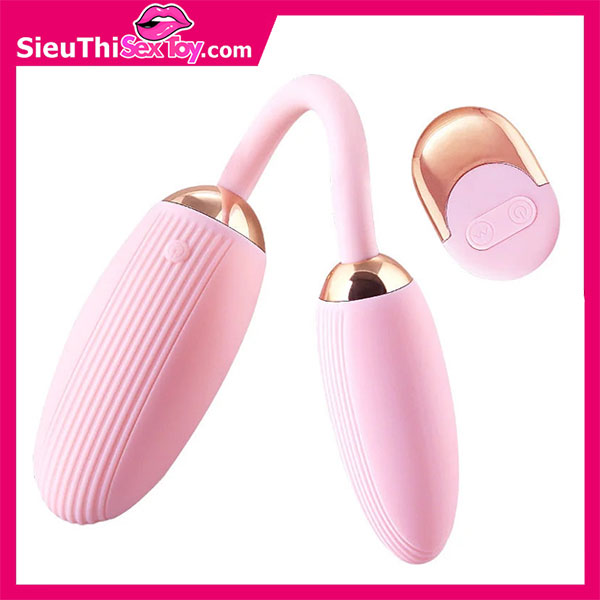 Trứng rung 2 đầu Ankni điều khiển từ xa 10 chế độ