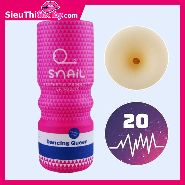 Cốc hậu môn Snail Dancing Queen rung đa chế độ, sạc pin